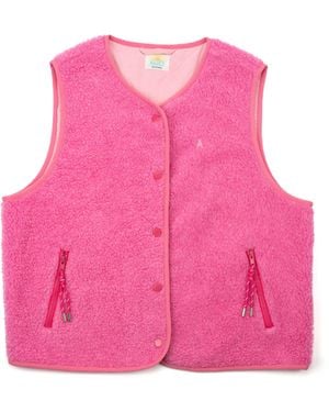 ALOFT Windproof Hot Fleece Gilet - Pink