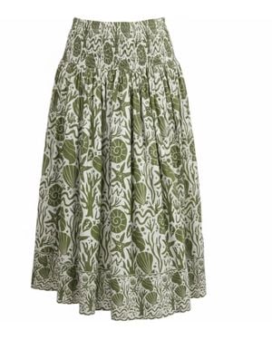 Mary Marshmallow Long Everyday Skirt - Green