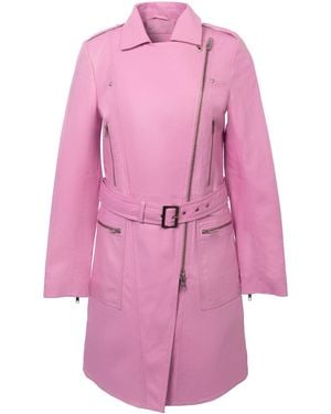 Zasta Studio Creamy Strawberry Trench Coat Jacket - Pink
