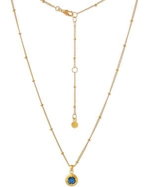 Moon London London Topaz Vermeil Necklace - Metallic