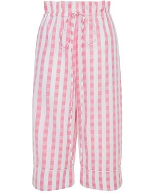 Lisa The Label La La Lady Peggy Pyjama Trousers Gingham - Pink