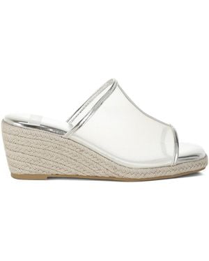 Rag & Co Seraphine Breathable Mesh Slip-On Wedges - White