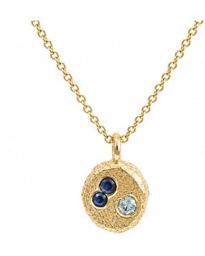 Zoe Alexandria Jewellery Three Stone Bubble Necklace - Metallic