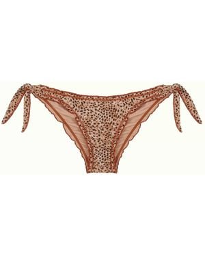 Camila Ctg Africa Rizo Bikini Bottom - Brown