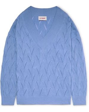 La Granni Oversized Jumper - Blue