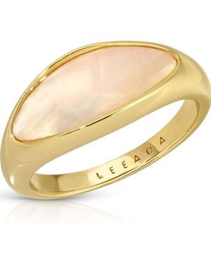 Leeada Jewelry Etienne Dome Ring - Metallic
