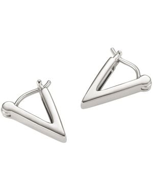 Armine + Ambrose The A's Huggie Earrings - Metallic