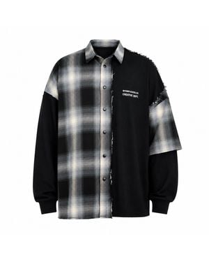 mysimplicated Fracture Oversized Shirt - Black