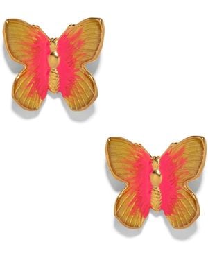 The Pink Reef Small Glassine Butterfly - Red