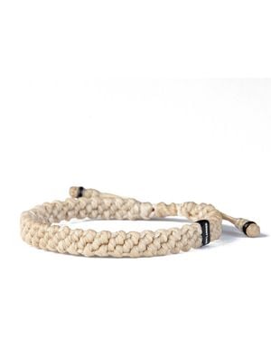 Harbour Uk Neutrals Hylander Chunky Steel Rope Bracelet - Metallic