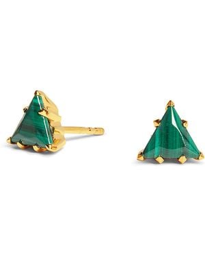 Kasun Trillion Earrings - Green