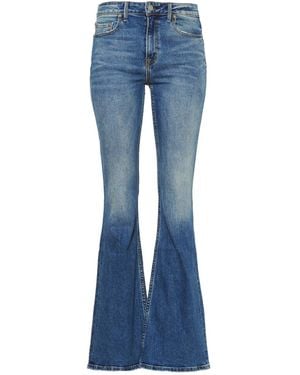 NOEND Grace Mid Rise Flare Jeans - Blue