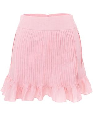 Underflirty Breeze Linen Skirt - Pink