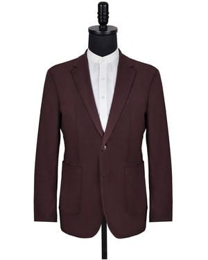 DAVID WEJ Ashford Relaxed Single Breasted Blazer - Purple
