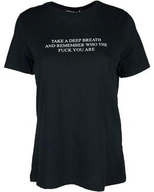 Article X Take A Deep Breath T-Shirt - Black