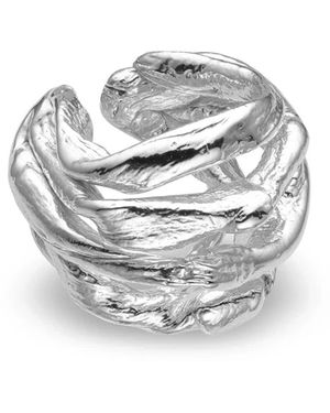 EVA REMENYI Talisman Wave Ear Cuff - White