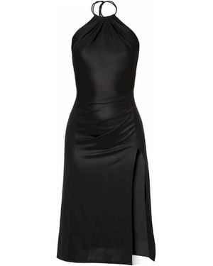 AGGI by HALEWSKI Maricel Midi Dress With Open Back - Black