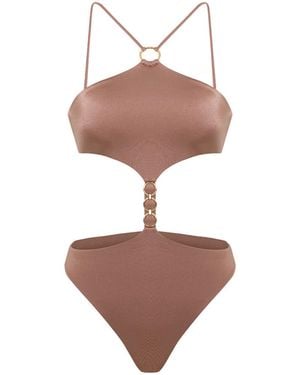 Selkie Mocha Halo Swimsuit - Pink