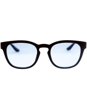 TOKKOU Sustainable Recycled Sunglasses Wellington Shape, Clear - Black