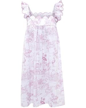 Love Letters X Toile Nightie Short - Purple