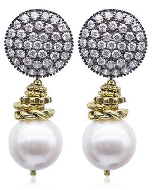 Bayemeyc Elysian Pearl Earrings - White