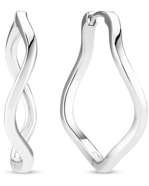 Sif Jakobs Jewellery Earrings Ellera Waves Pianura - White