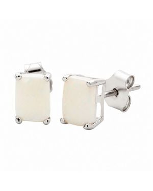 Belinda Jewelz Opal Stud Earrings - White