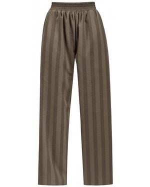 Van Brussel Neutrals Soren Elasticated Waist Trousers - Brown