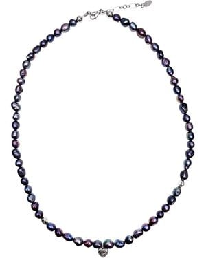 Farra Irregular Freshwater Pearls Necklace - Metallic