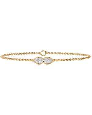 Aya Fine Jewelry Pear Lab Grown Diamond Minimalist Bracelet - Metallic