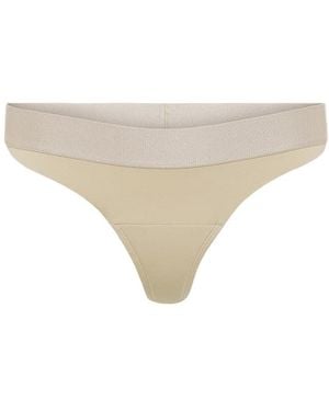 JIV ATHLETICS Neutrals Low Rise Thong - Natural