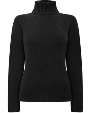James Lakeland Polo Neck Sweater - Black