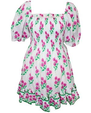 Mary Marshmallow Poppy Dress Short - Blue