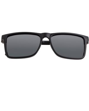 Breed Caelum Polarized Acetate Rectangular Sunglasses - Black