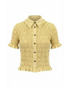Nooki Design Astrid Gingham Blouse - Yellow