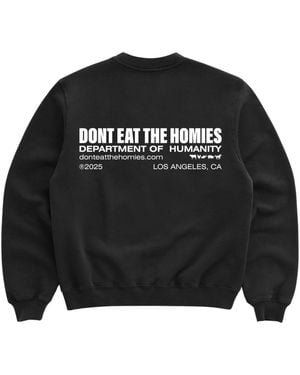 Dont Eat the Homies Department Of Humanity Crew - Black