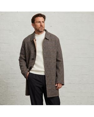 Guards London Joseph Wool Reversible Bind-Seam Coat - Gray
