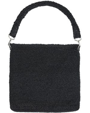N'Onat Raffia Crochet Tote Bag - Black