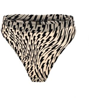 Ekcentrik Neutrals Thunderbeats High Waist Tattoo Briefs - Black