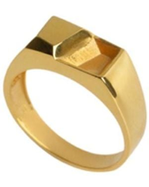 Gutta Design Magma Ring Plated - Metallic