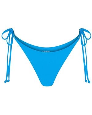 Chaude Swimwear Toni Triangle String Bottoms - Blue