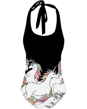 Aloha From Deer Dark Unicorn Swimsuit - Black