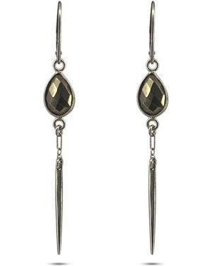 Greyewolfe Sterling Pyrite Stunners - Metallic