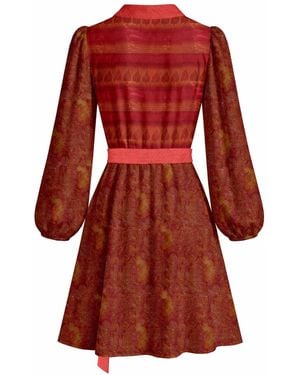 Artemis Muse One Of A Kind Recycled Wrap Mini Dress - Red