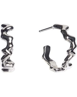 Luna Delphine Drip Hoops - Metallic