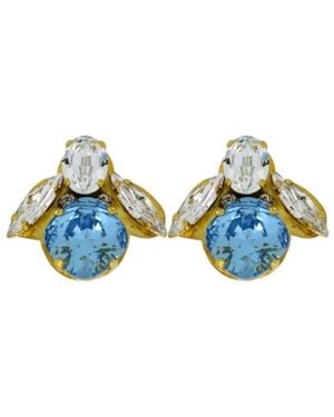 Vickisarge The Baby Bee Earrings - Black