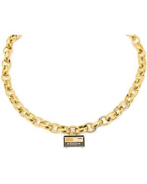 ADIBA Retro Radio Handmade Necklace - Metallic