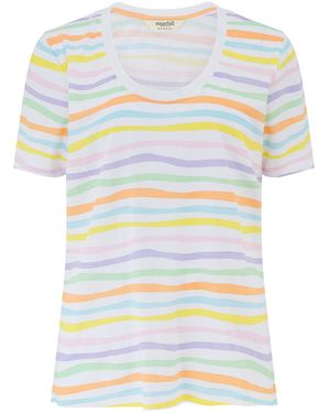 Sugarhill Sylvie T Shirt, Floaty Waves - White