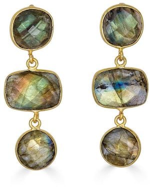 Loni Paul Jewelry Labradorite Dangle Earrings - Green