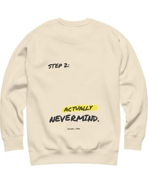 Anchor and Crew Neutrals Natural Actually Nevermind Annotations Organic Cotton Sweatshirt